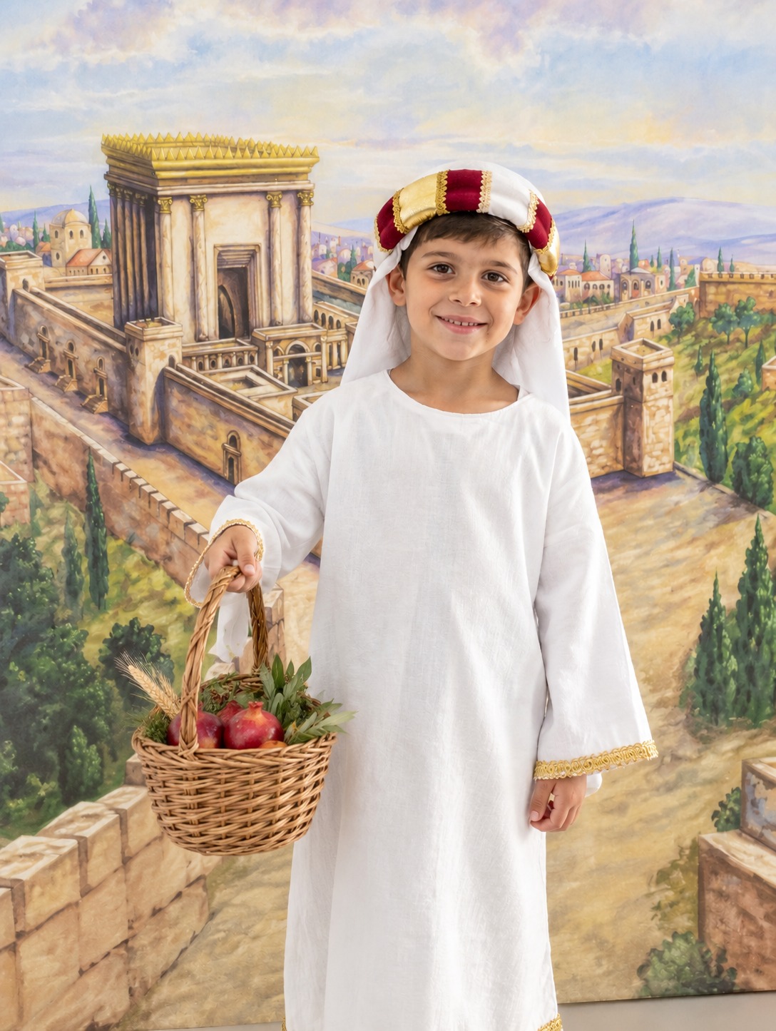 ערכת תפאורה של בית המקדש + תחפושות עולי רגל – חוזרים לבית המקדש